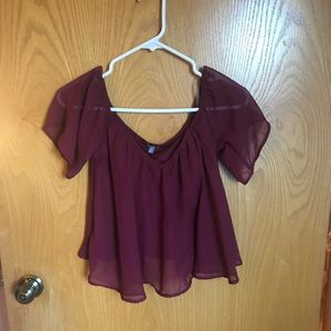 Maroon Top